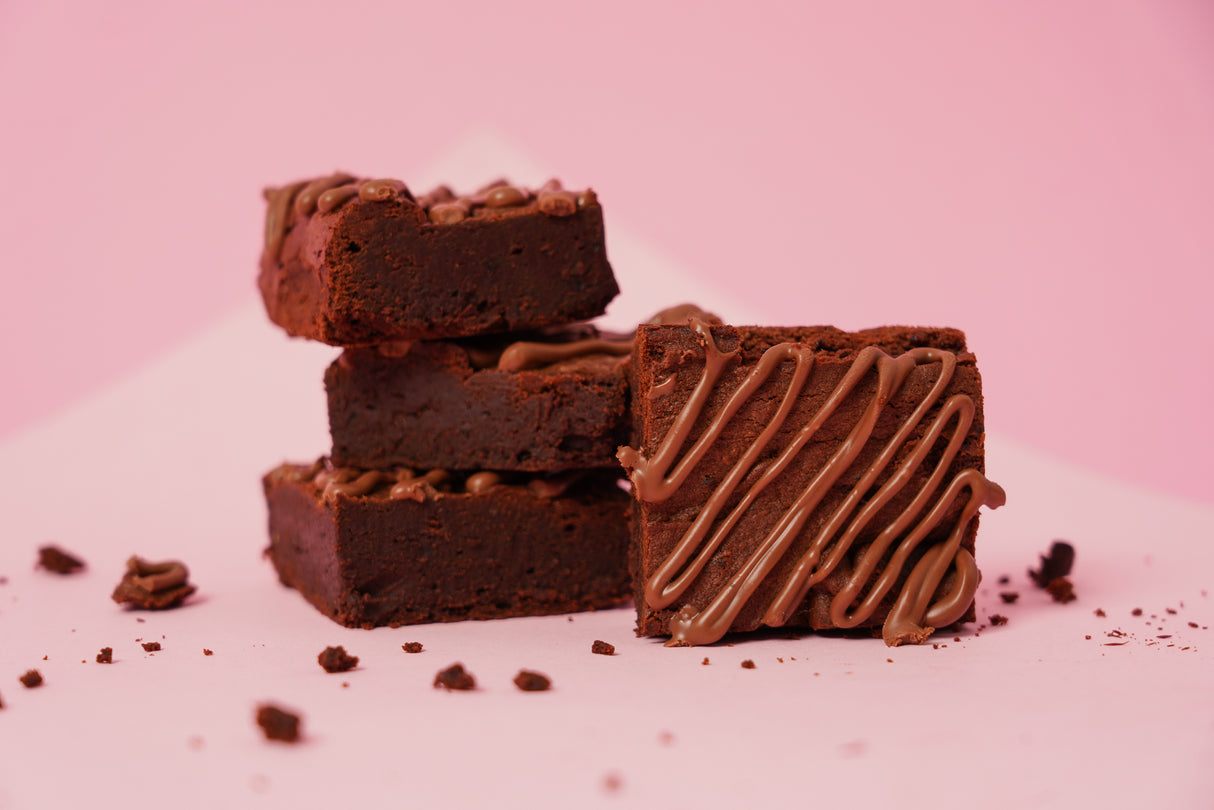 Dark belgian chocolate espresso brownies