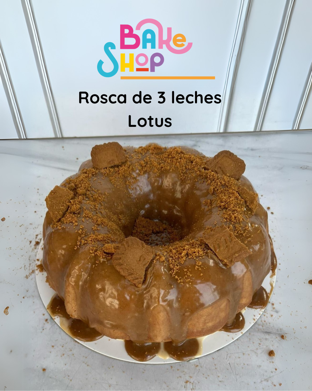 Rosca de 3 leches lotus