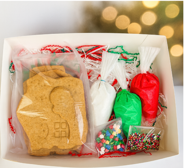 Gingerbread house cookie kit